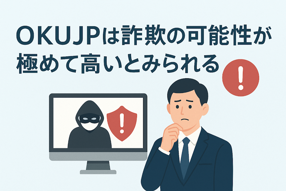 OKUJPは詐欺の可能性が極めて高いとみられる