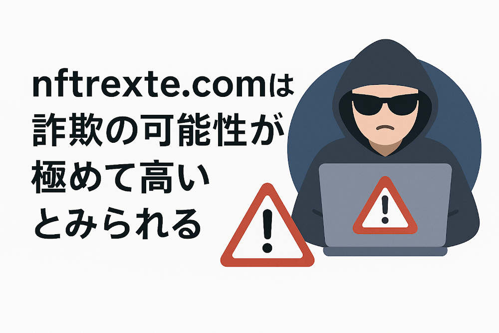 nftrexte.comは詐欺の可能性が極めて高いとみられる