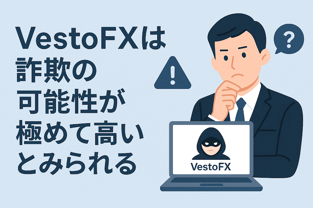 VestoFXは詐欺の可能性が極めて高いとみられる