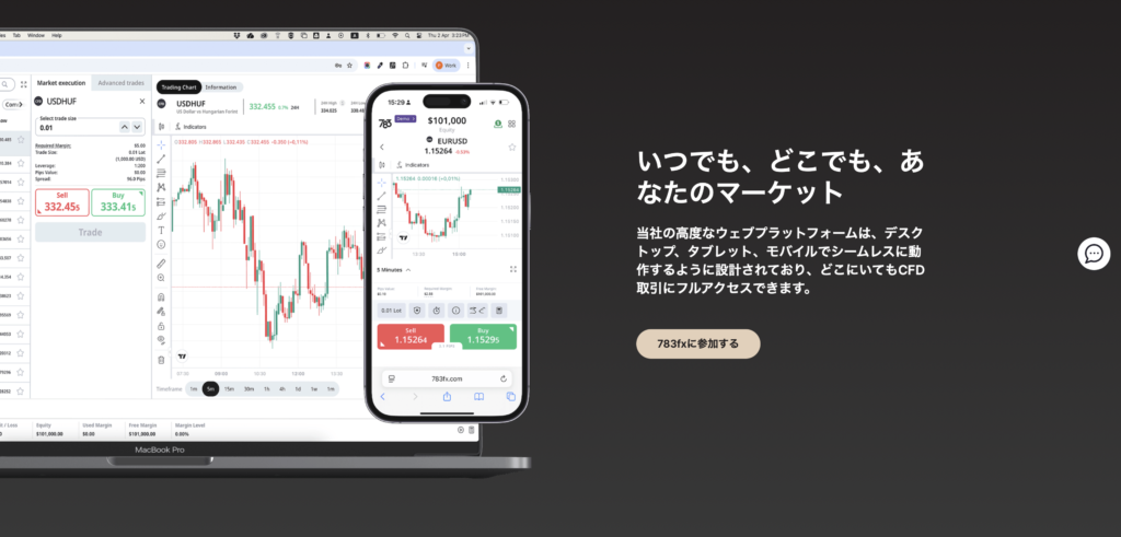 取引イメージ画面