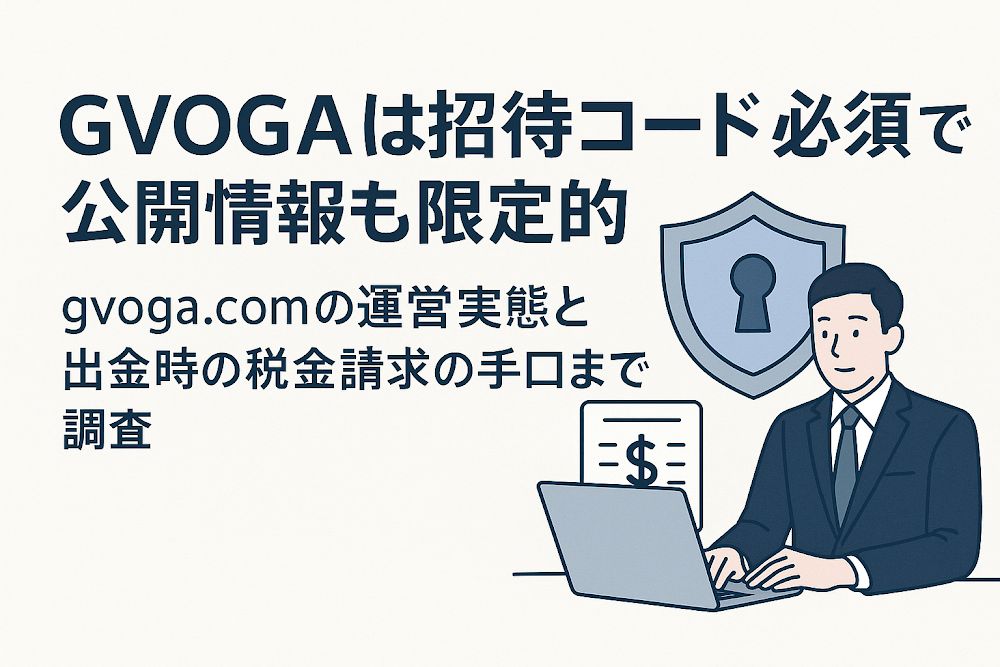 GVOGA（gvoga.com）は詐欺？出金時に利益の10％を税金として10日以内の