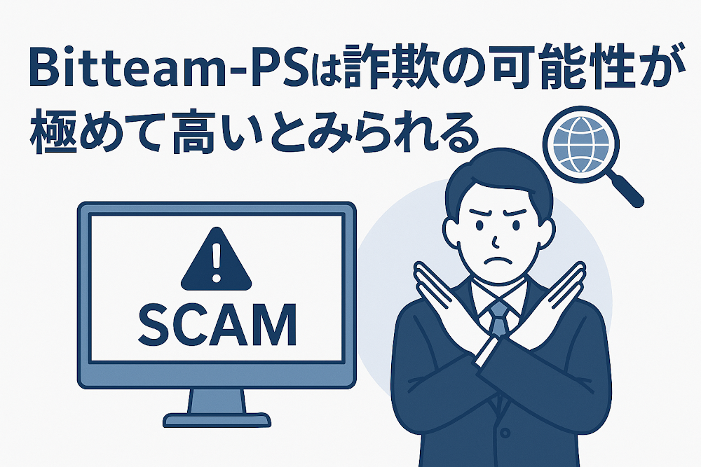 Bitteam-PSは詐欺の可能性が極めて高いとみられる