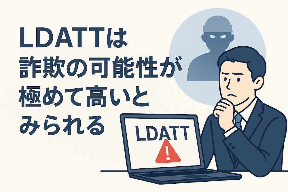 LDATTは詐欺の可能性が極めて高いとみられる