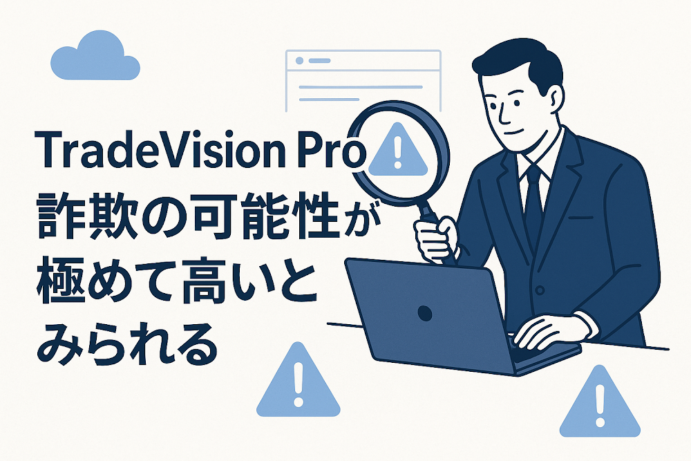 TradeVision Proは詐欺の可能性が極めて高いとみられる