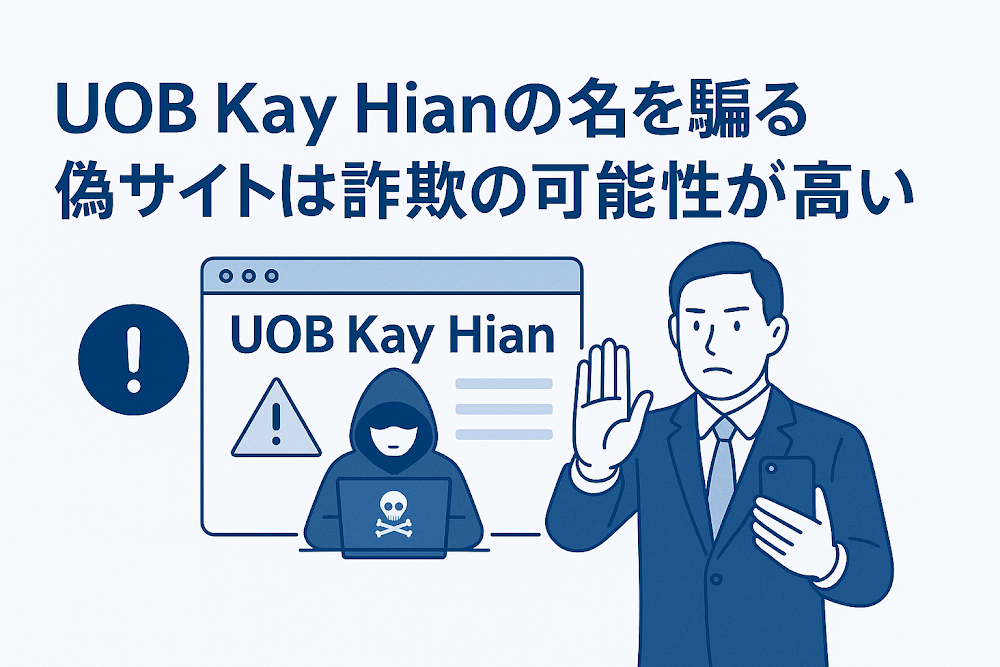 UOB Kay Hianの名を騙る偽サイトは詐欺の可能性が高い