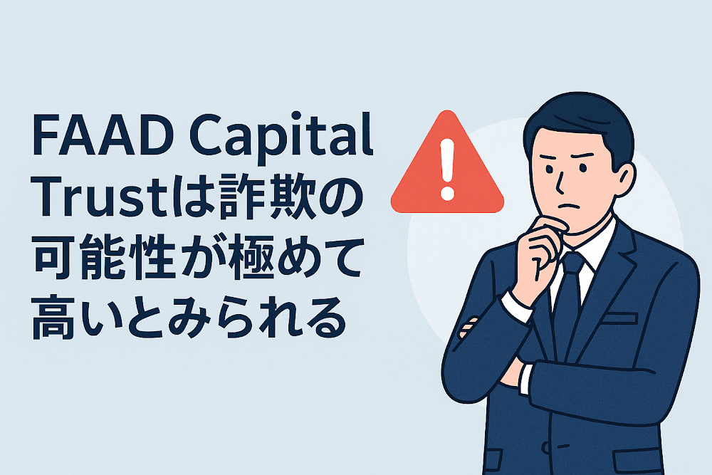 FAAD Capital Trustは詐欺の可能性が極めて高いとみられる