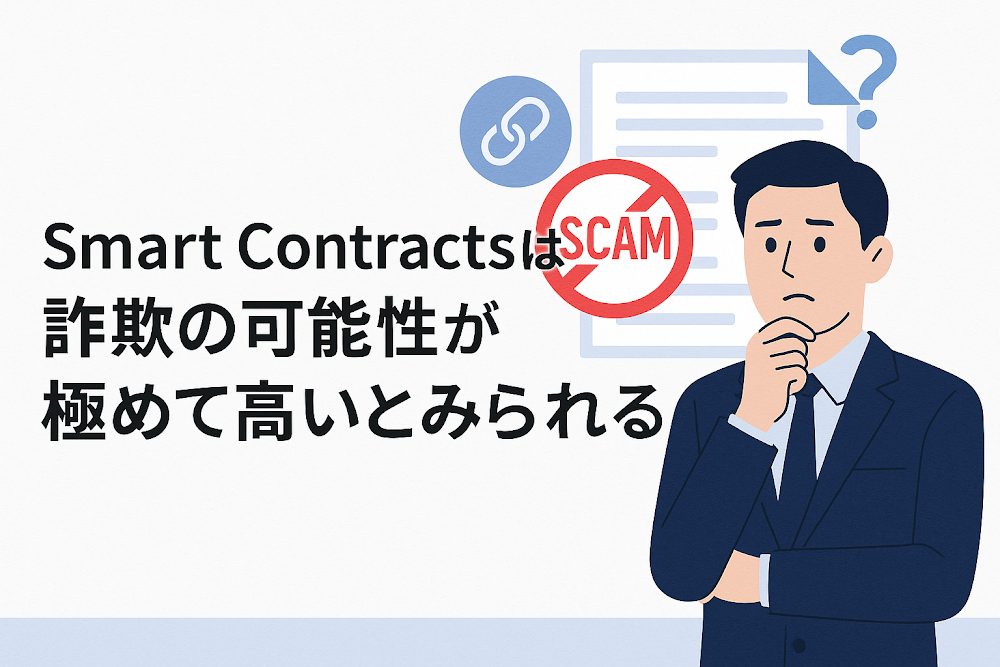 Smart Contractsは詐欺の可能性が極めて高いとみられる