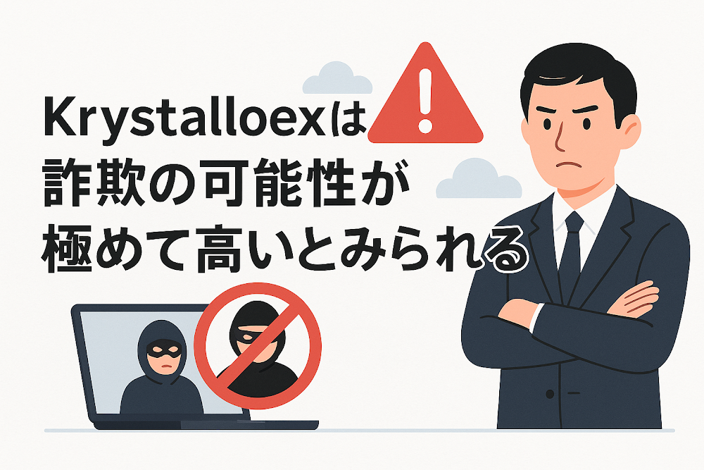 Krystalloexは詐欺の可能性が極めて高いとみられる