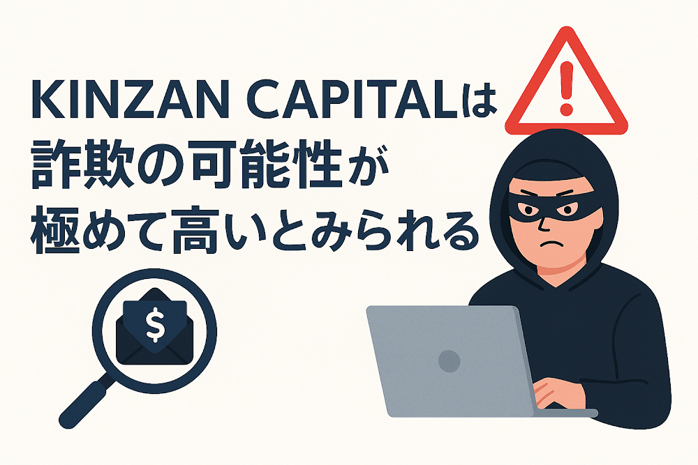 KINZAN CAPITALは詐欺の可能性が極めて高いとみられる