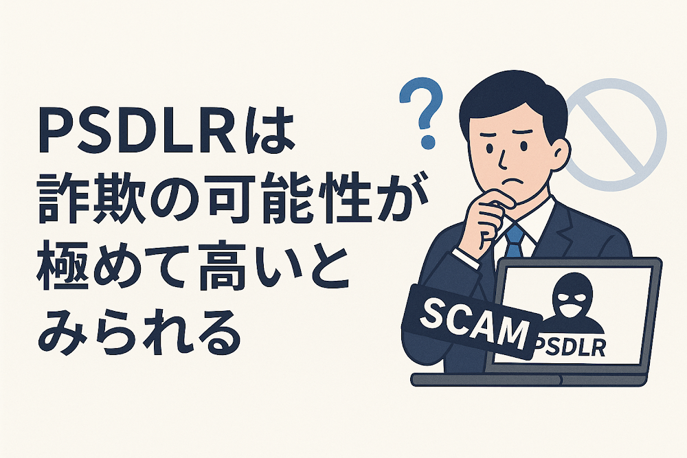 PSDLRは詐欺の可能性が極めて高いとみられる