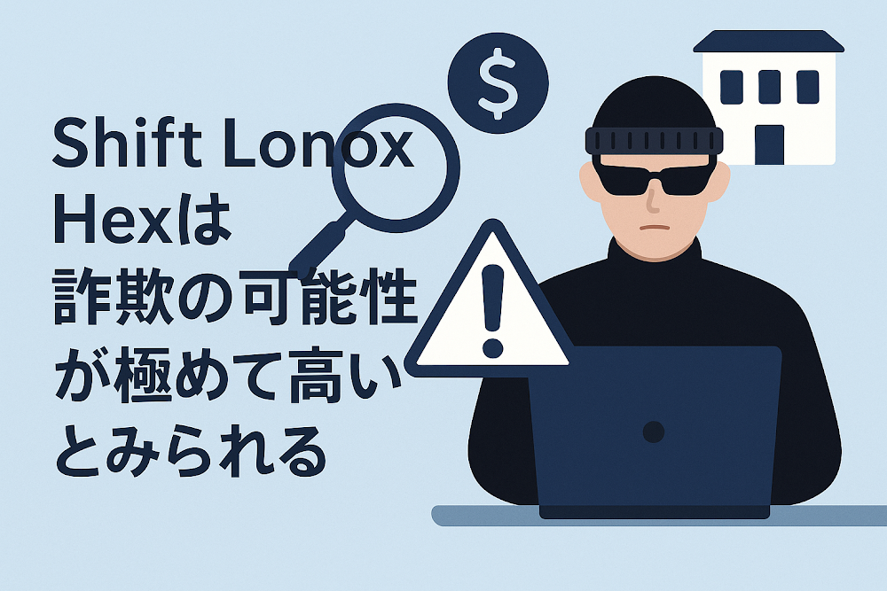 Shift Lonox Hexは詐欺の可能性が極めて高いとみられる