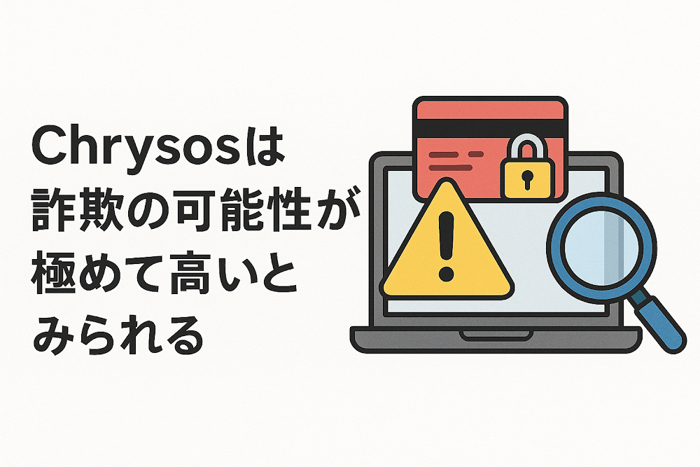Chrysosは詐欺の可能性が極めて高いとみられる