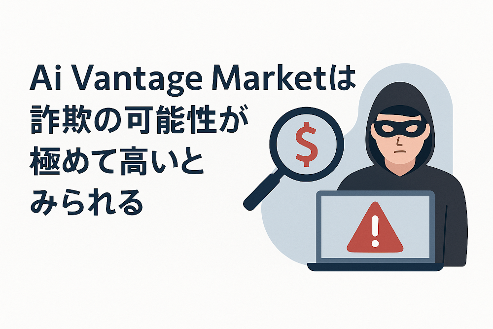 Ai Vantage Marketは詐欺の可能性が極めて高いとみられる