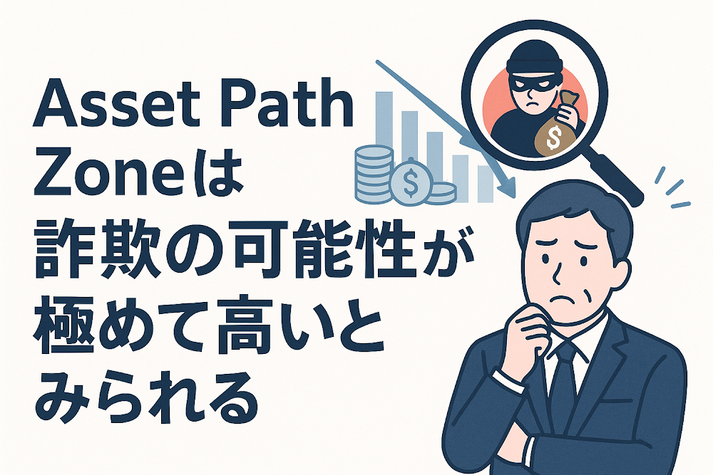 Asset Path Zoneは詐欺の可能性が極めて高いとみられる