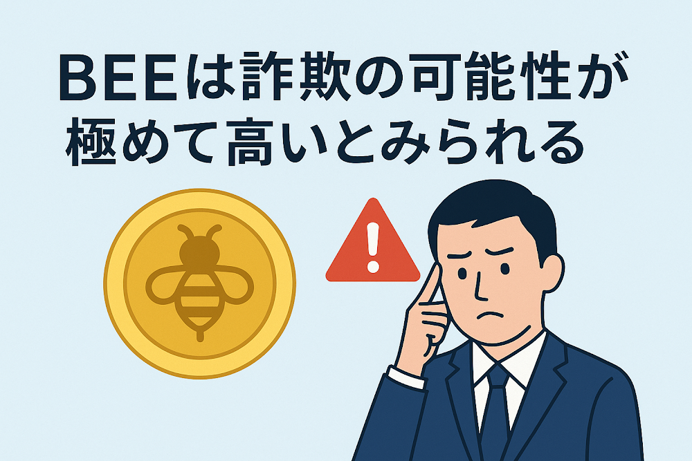 BEEは詐欺の可能性が極めて高いとみられる