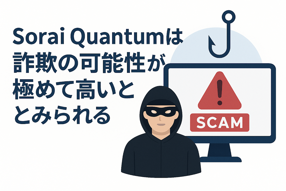 Sorai Quantumは詐欺の可能性が極めて高いとみられる