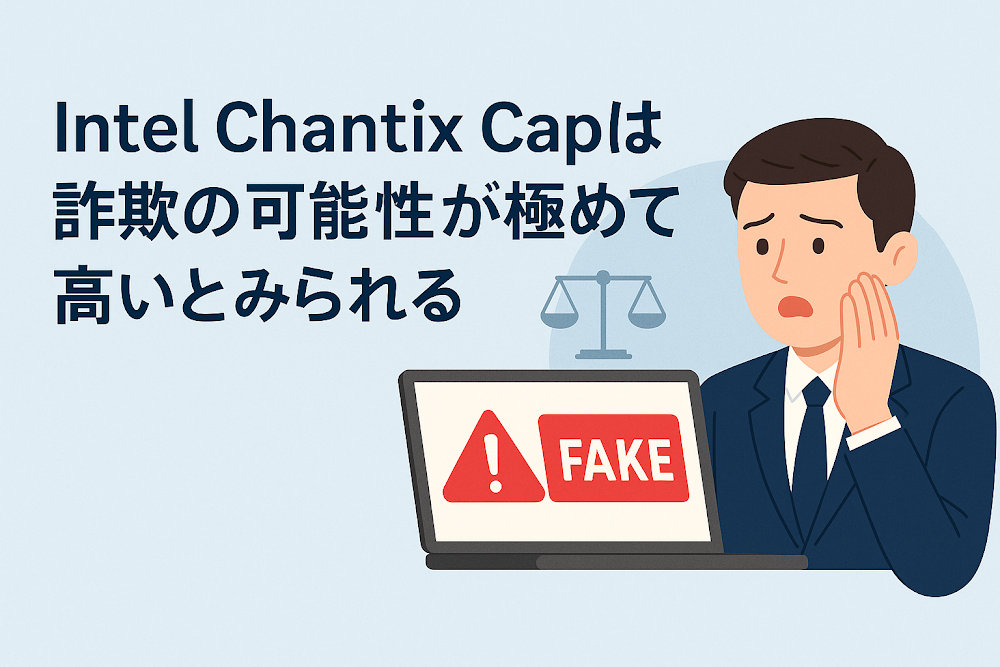 Intel&nbsp;Chantix&nbsp;Capは詐欺の可能性が極めて高いとみられる