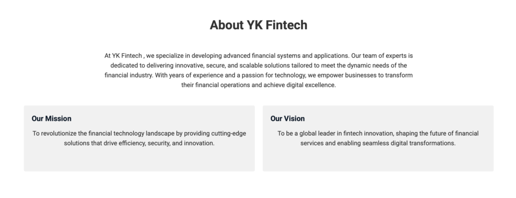 About YK Fintech