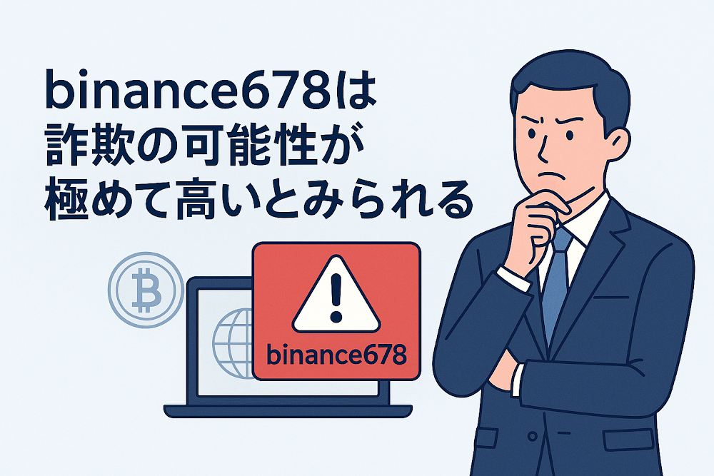 binance678は詐欺の可能性が極めて高いとみられる