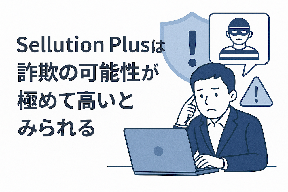 Sellution Plusは詐欺の可能性が極めて高いとみられる