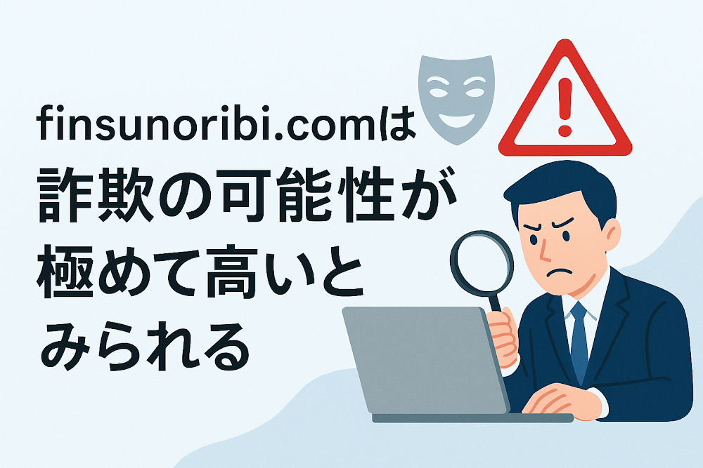 finsunoribi.comは詐欺の可能性が極めて高いとみられる