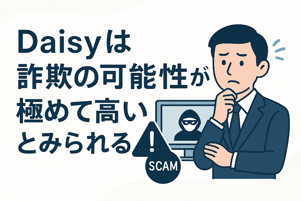Daisyは詐欺の可能性が極めて高いとみられる