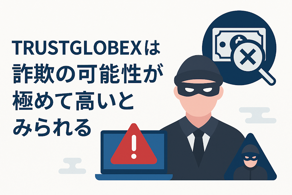 TRUSTGLOBEXは詐欺の可能性が極めて高いとみられる