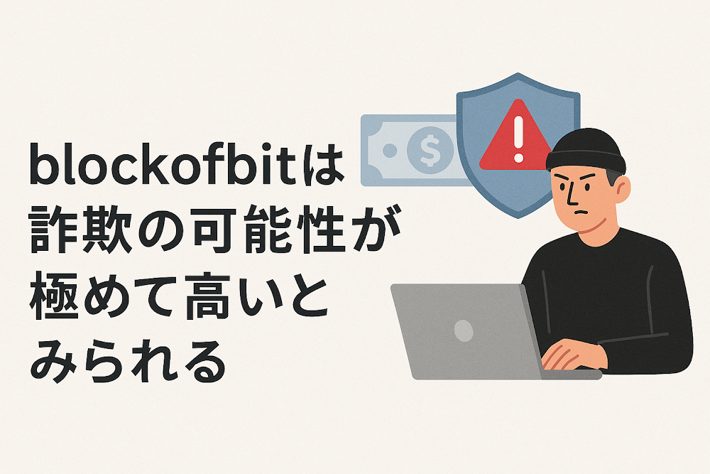 blockofbitは詐欺の可能性が極めて高いとみられる