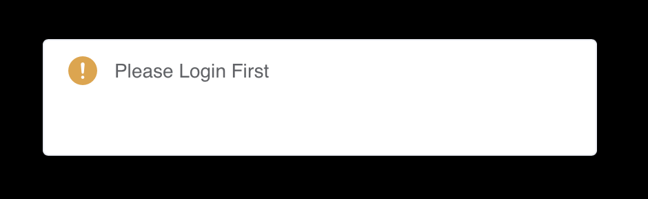 Please Login First