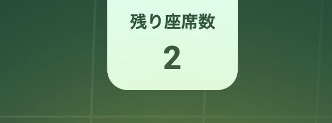 残り座席数